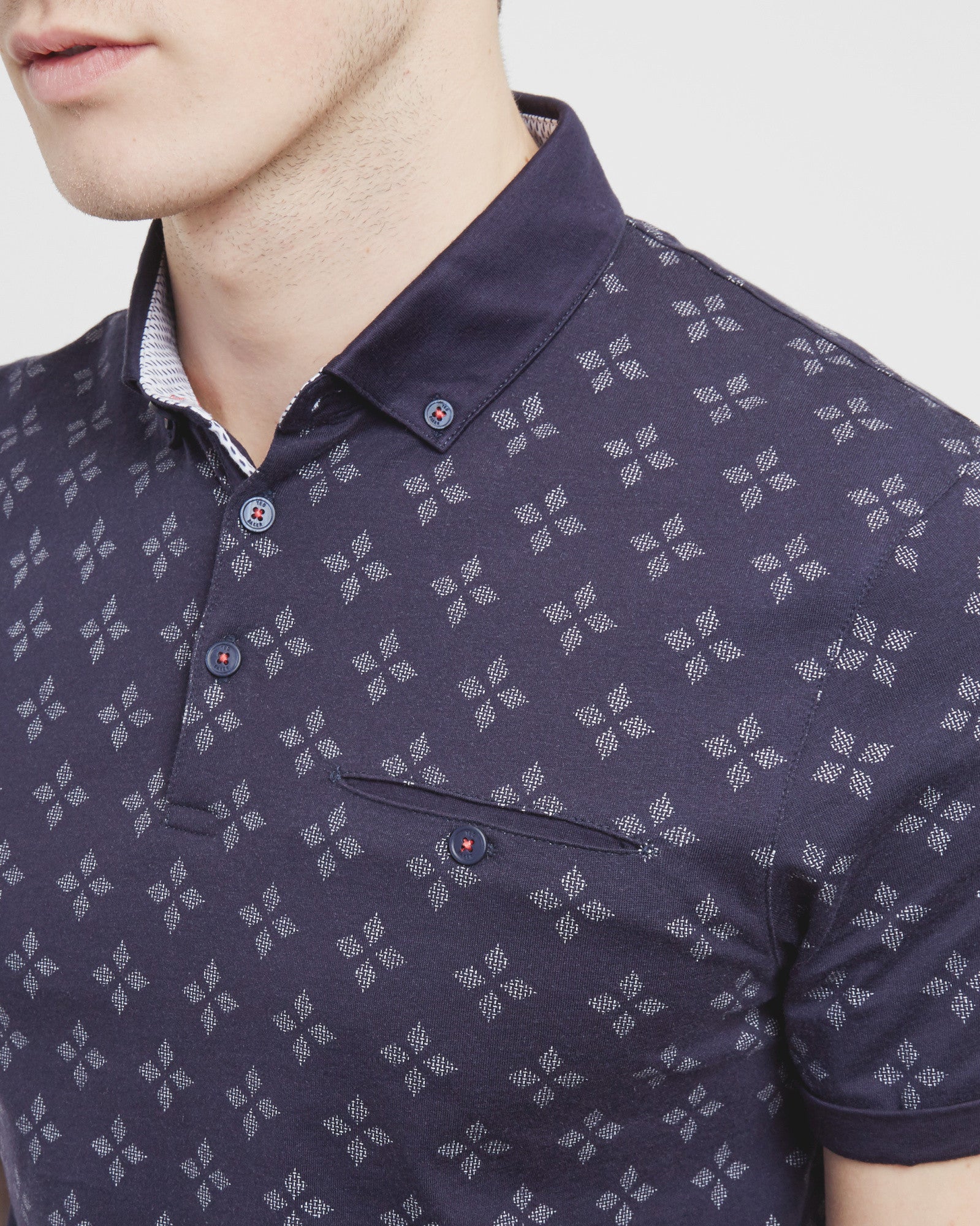 Fella Diamond Print Polo Shirt