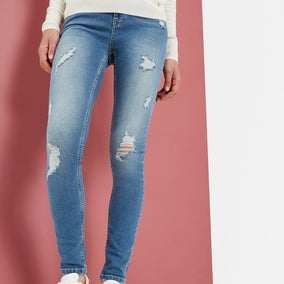 Kimle Ripped Skinny Jeans