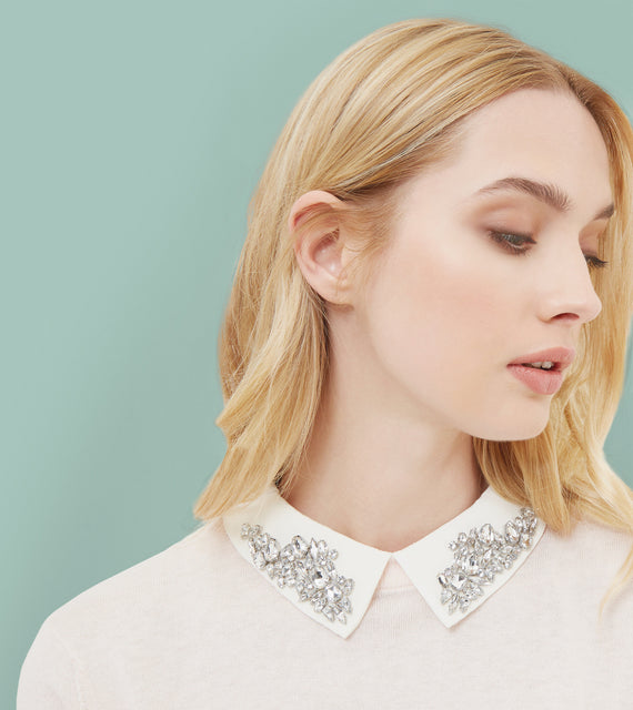 Miriah Embellished Collar Jumper